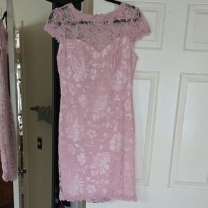 Tadashi Shoji Pink Cap Sleeve Sheath Dress